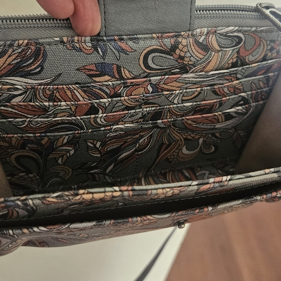 Grey Orange Patterned Sak Roots Crossbody Bag - Picture 5 of 5